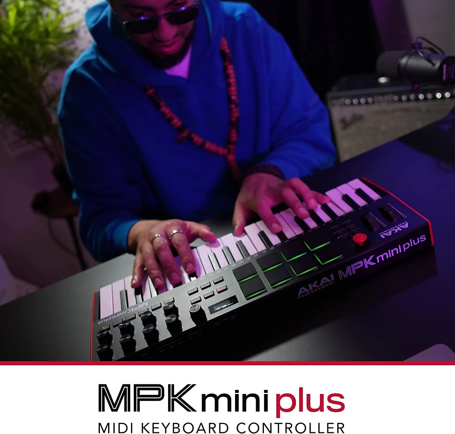 Akai MPK Mini Plus 37-Key Compact Midi Keyboard Controller with MPC Beats Software Pack - Image 14