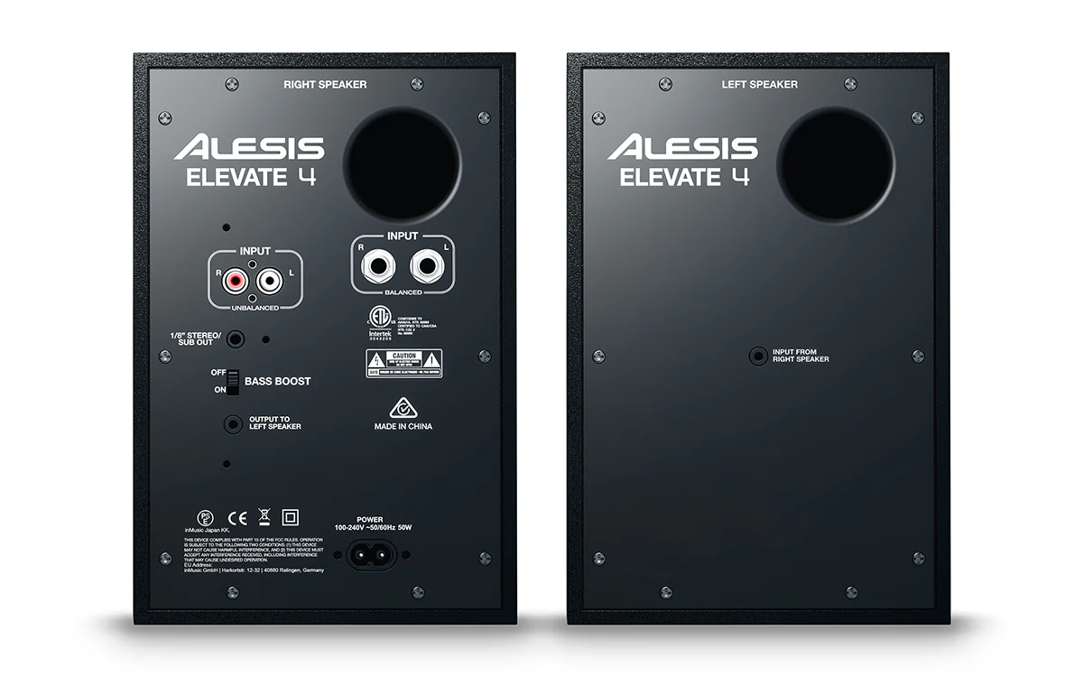 Alesis Elevate 4 4-Inch Powered Active Studio Monitor Speakers - Pair - Image 13