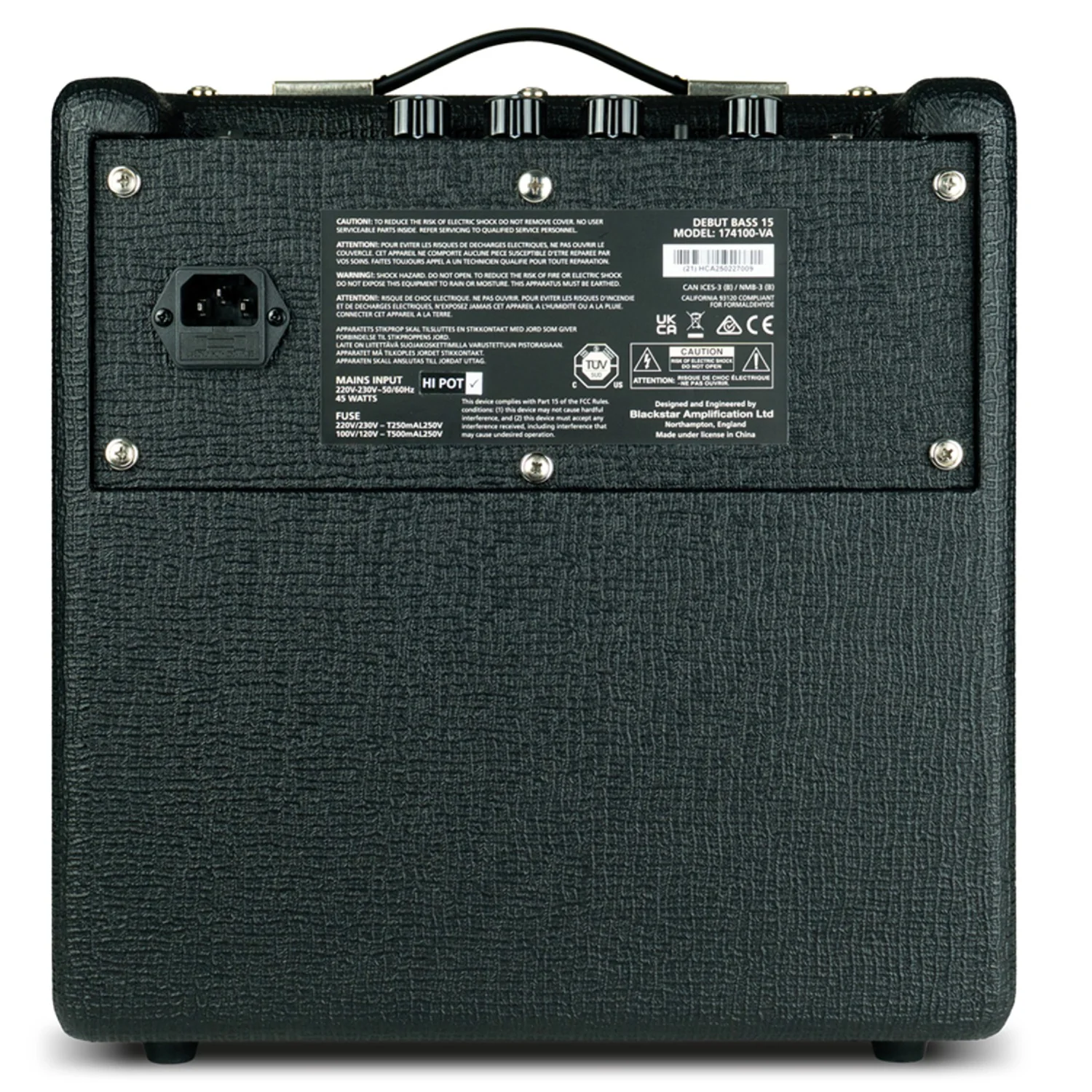 Blackstar Debut Bass 15 Bass Combo Amplifier - Image 4