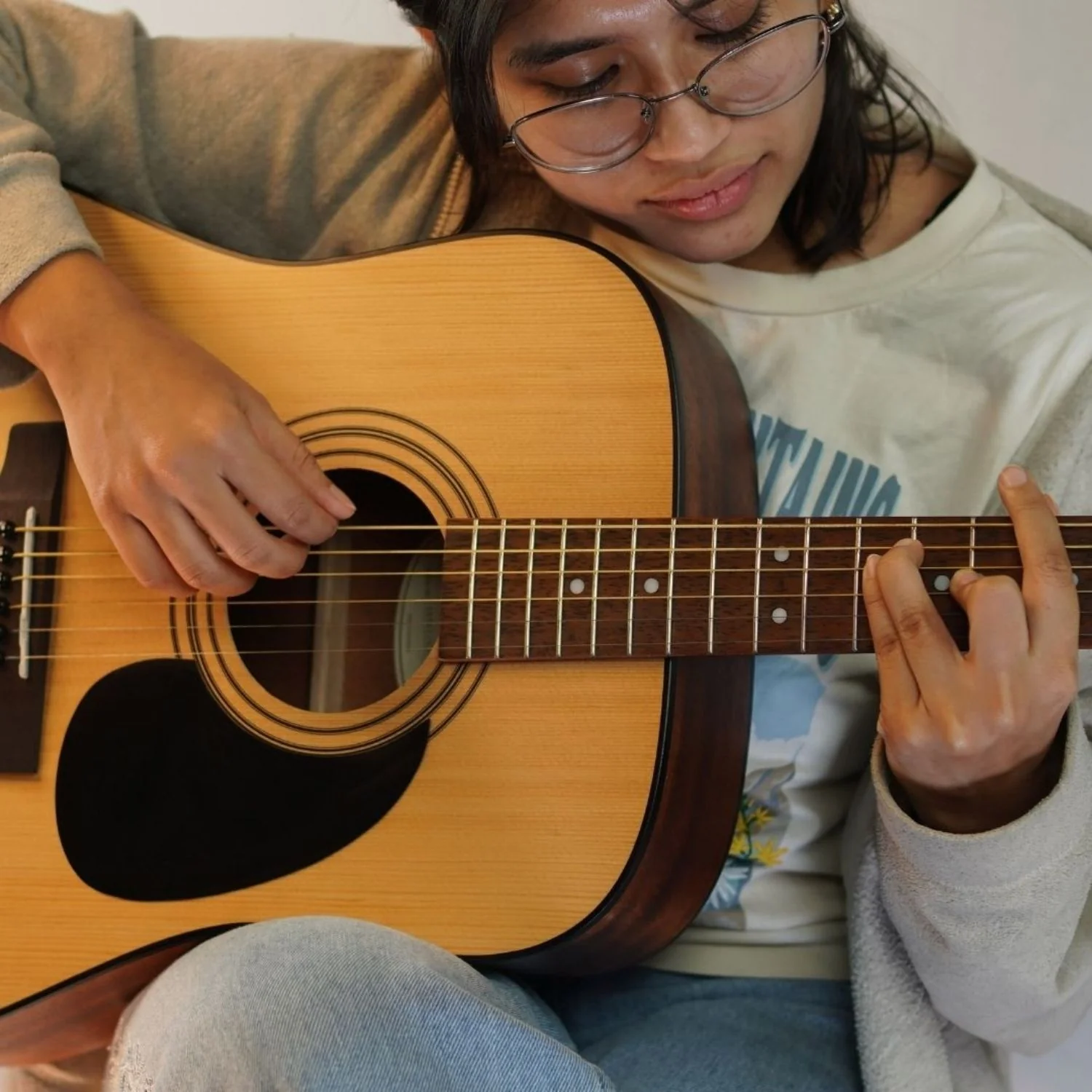 Cort AD300 6 String Acoustic Guitar - Image 15