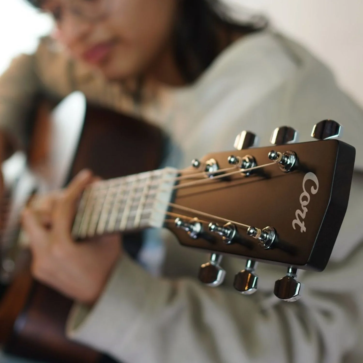 Cort AD300 6 String Acoustic Guitar - Image 41