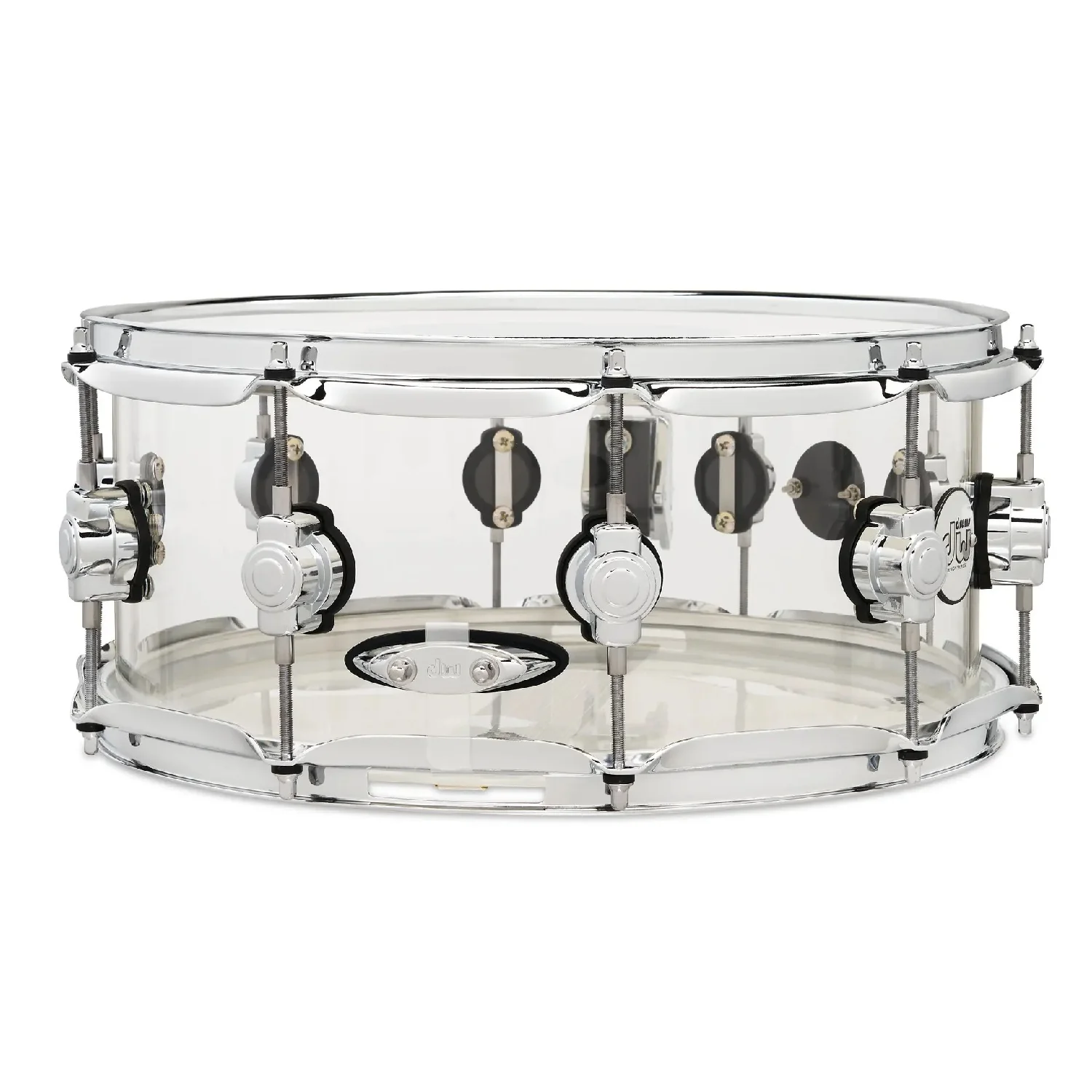 DW Drum Workshop DDAC0614SSCL 6x14"Design Series Acrylic Snare Drum - Image 3