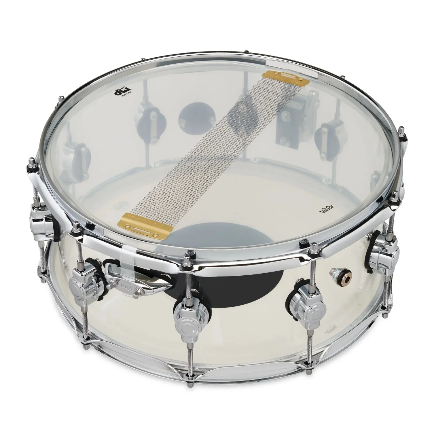DW Drum Workshop DDAC0614SSCL 6x14"Design Series Acrylic Snare Drum - Image 4
