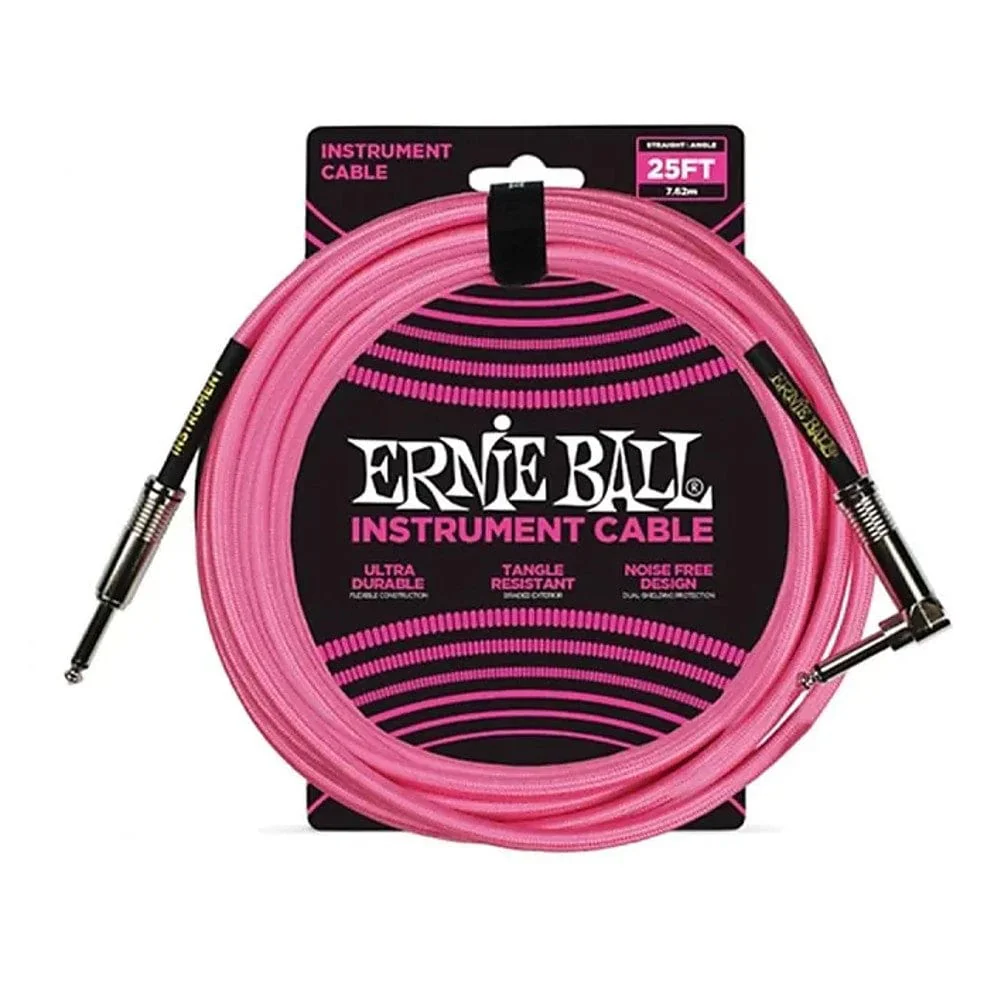 Ernie Ball 25 Ft Braided Straight-Angle Instrument Cable - Image 5