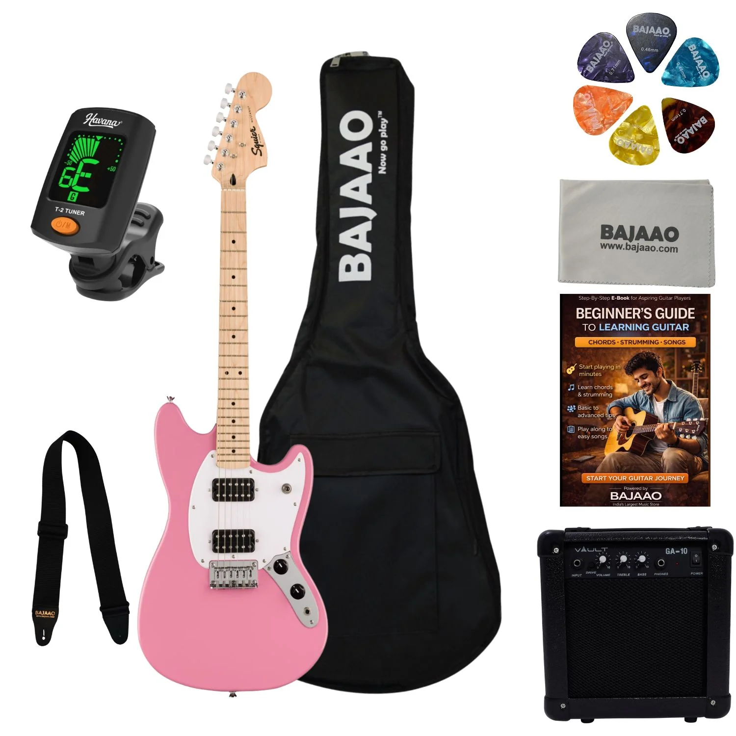 Fender Squier Sonic Mustang HH 6 String Electric Guitar - Image 14