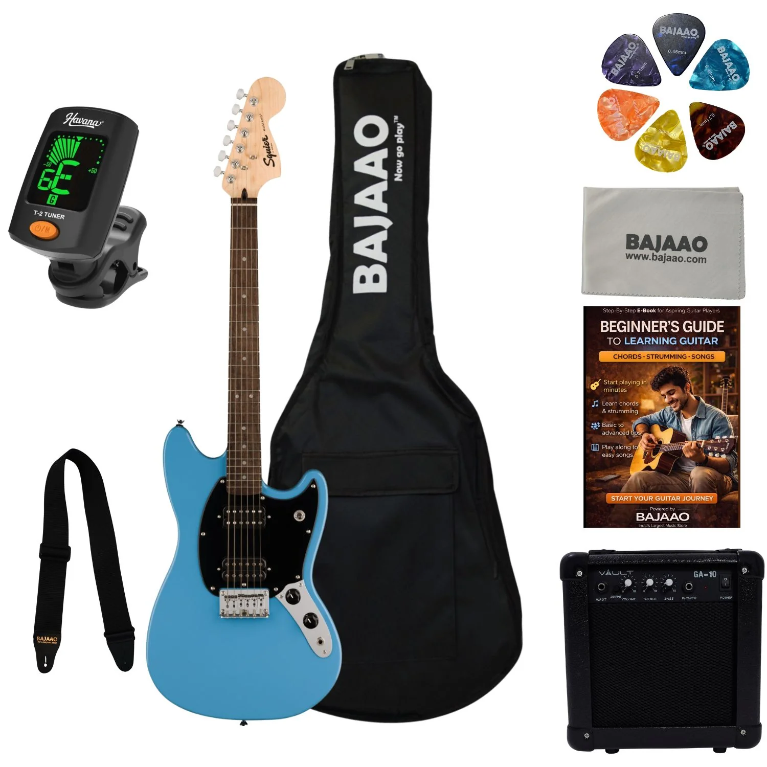 Fender Squier Sonic Mustang HH 6 String Electric Guitar - Image 34