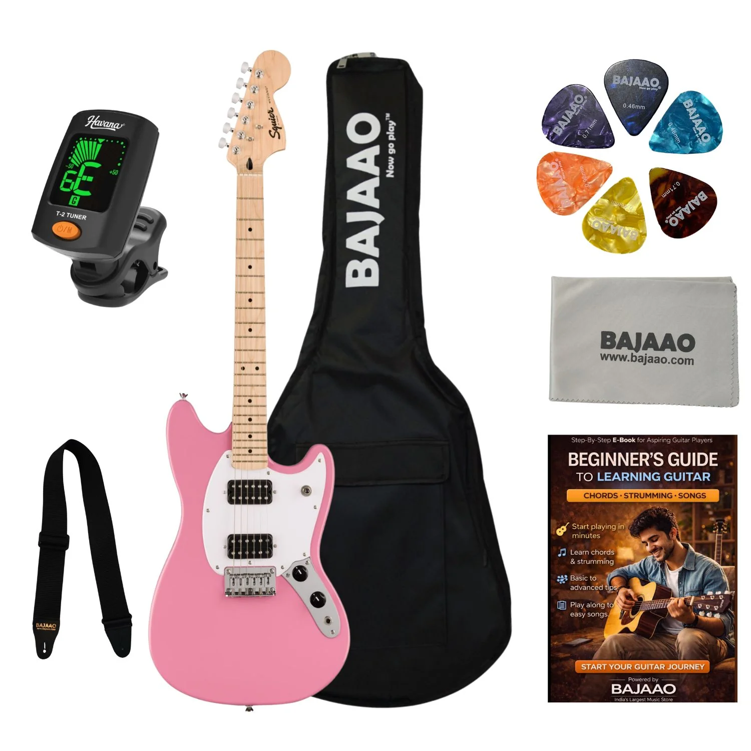 Fender Squier Sonic Mustang HH 6 String Electric Guitar - Image 7