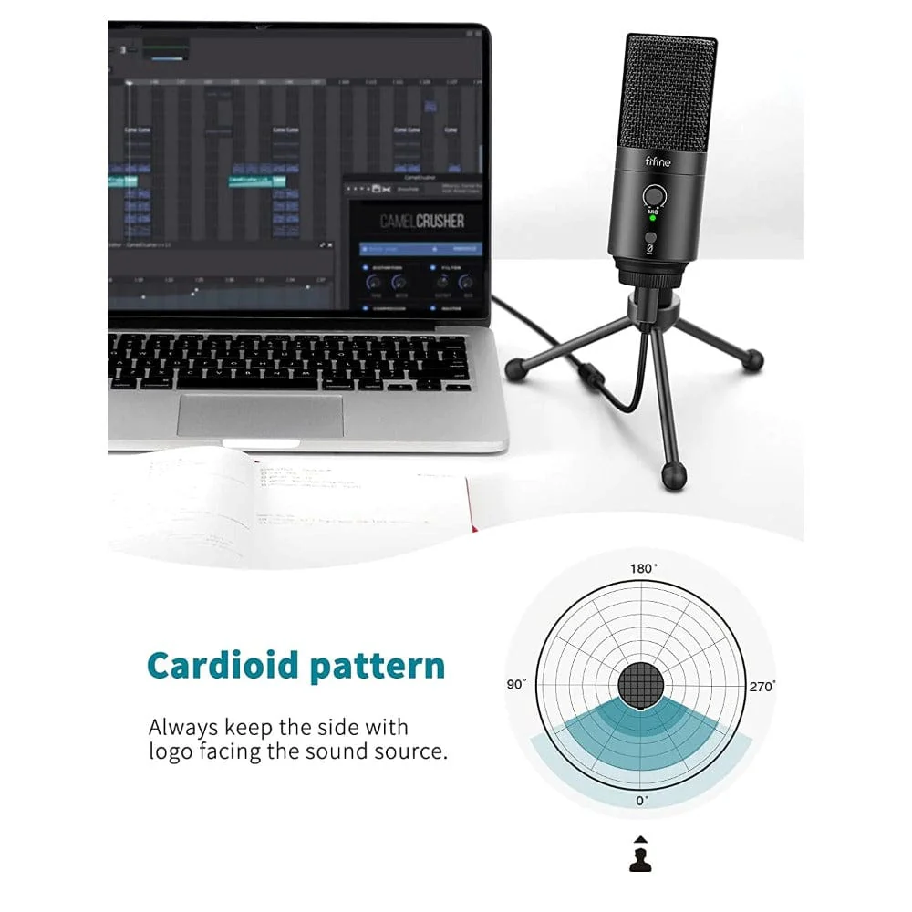 Fifine K683A USB-C Plug Desktop Condenser Microphone - Image 9