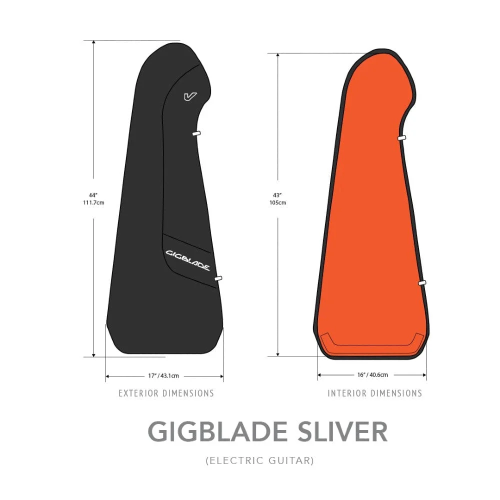 Gruv Gear SLIVER EG BLK Slimline Electric Guitar Gigbag - Black - Image 3