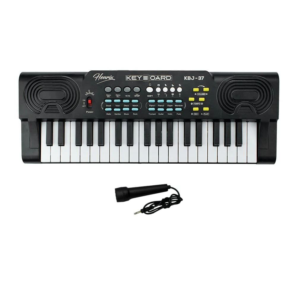 Henrix KBJ-37 37 Key Junior Keyboard with Microphone - Image 6
