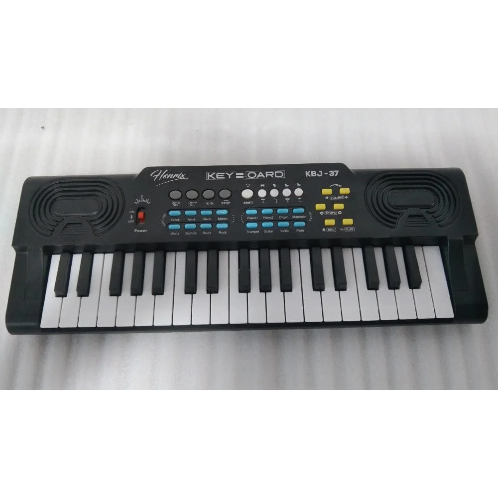 Henrix KBJ-37 37 Key Junior Keyboard with Microphone - Open Box B Stock - Image 14