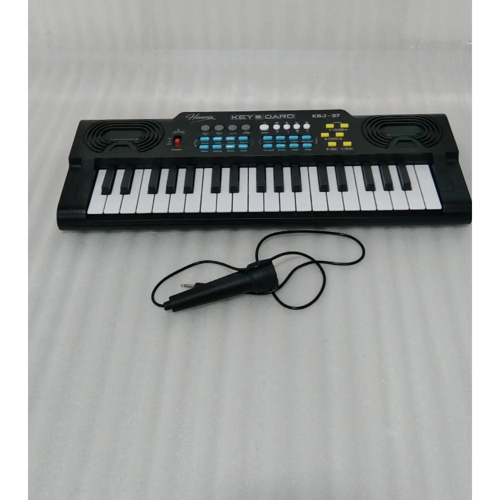 Henrix KBJ-37 37 Key Junior Keyboard with Microphone - Open Box B Stock - Image 16
