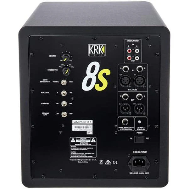 KRK 8S2 8 inch Powered Subwoofer - Image 3