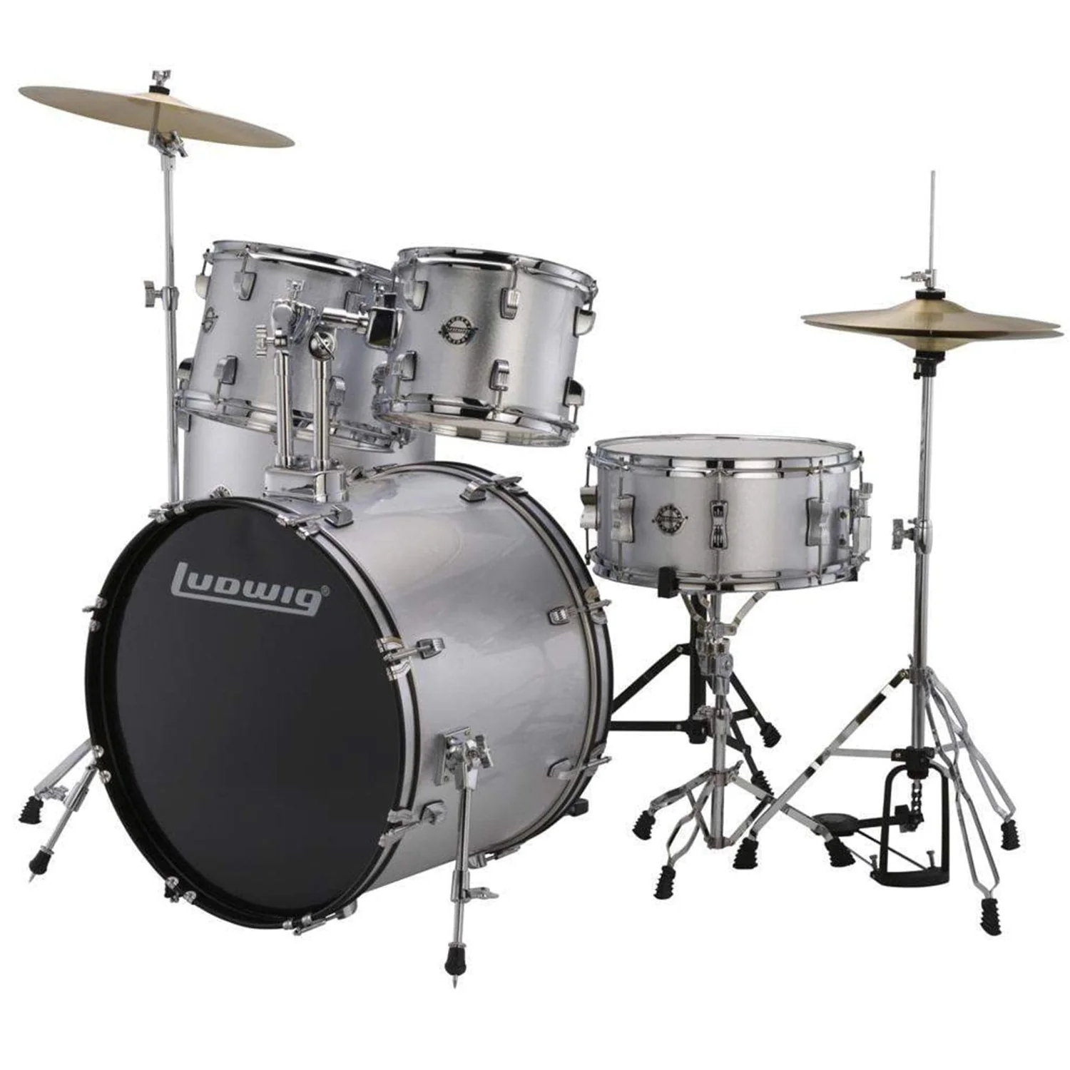 Ludwig Accent Drive 5 Piece Acoustic Drum Kit with Hardware, Cymbals & Drum Throne - Image 10