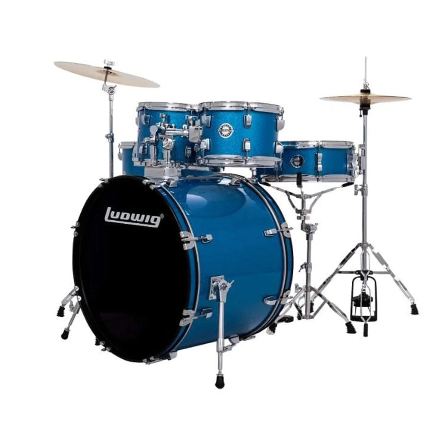 Ludwig Accent Drive 5 Piece Acoustic Drum Kit with Hardware, Cymbals & Drum Throne - Image 13