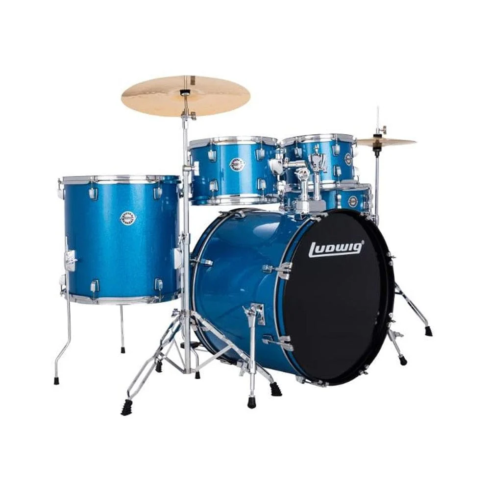 Ludwig Accent Drive 5 Piece Acoustic Drum Kit with Hardware, Cymbals & Drum Throne - Image 14
