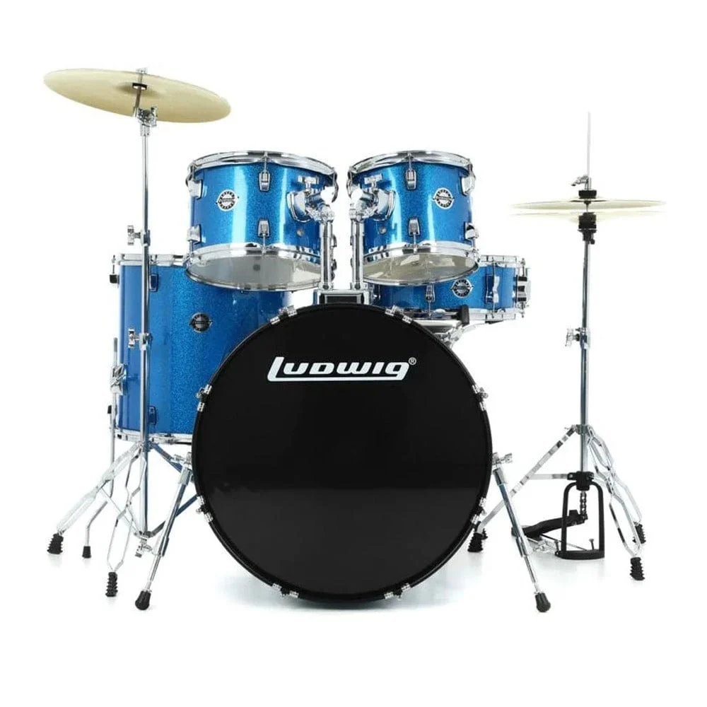 Ludwig Accent Drive 5 Piece Acoustic Drum Kit with Hardware, Cymbals & Drum Throne - Image 16