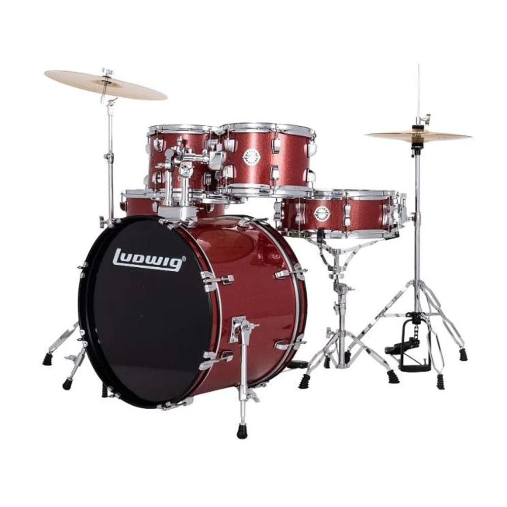 Ludwig Accent Drive 5 Piece Acoustic Drum Kit with Hardware, Cymbals & Drum Throne - Image 21