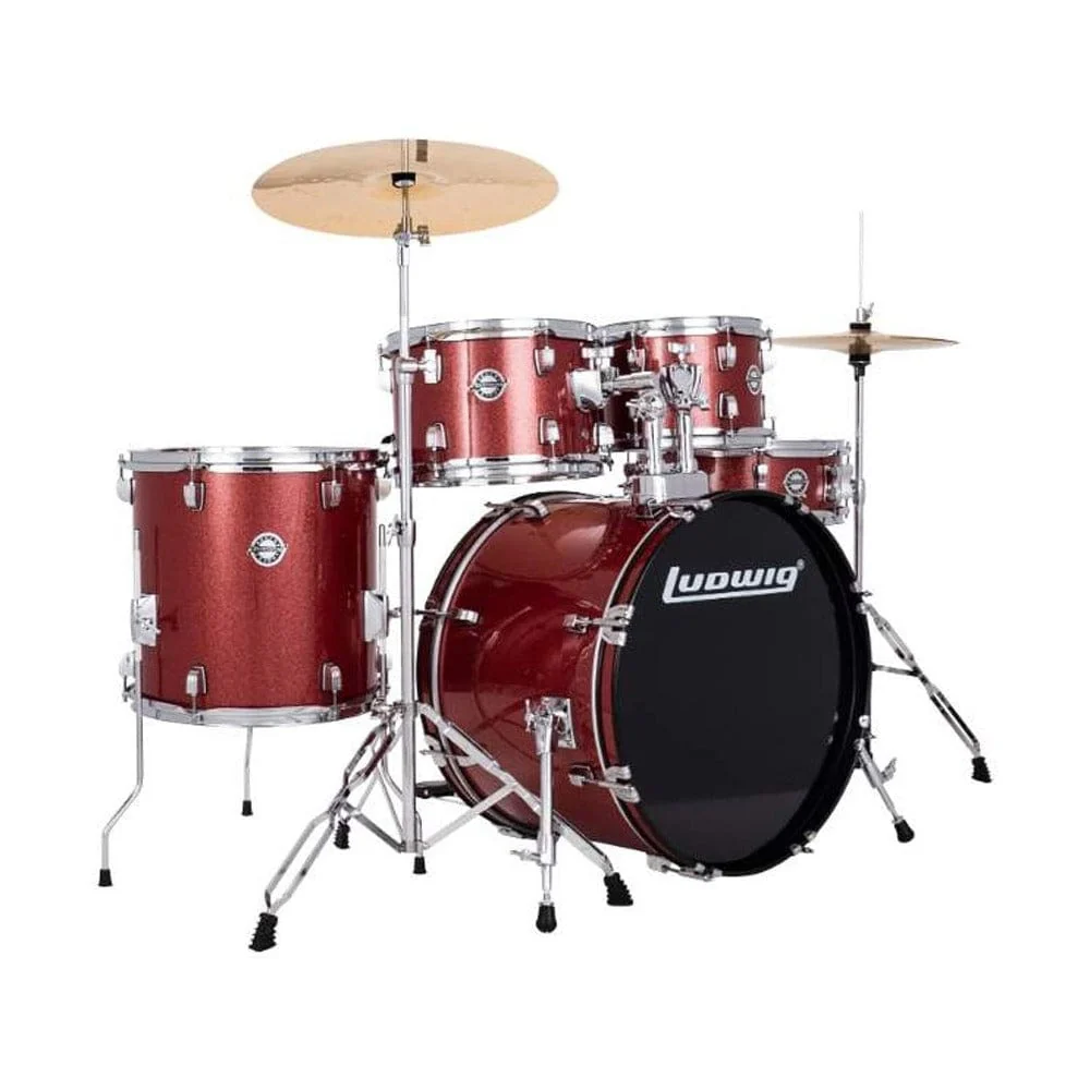 Ludwig Accent Drive 5 Piece Acoustic Drum Kit with Hardware, Cymbals & Drum Throne - Image 22