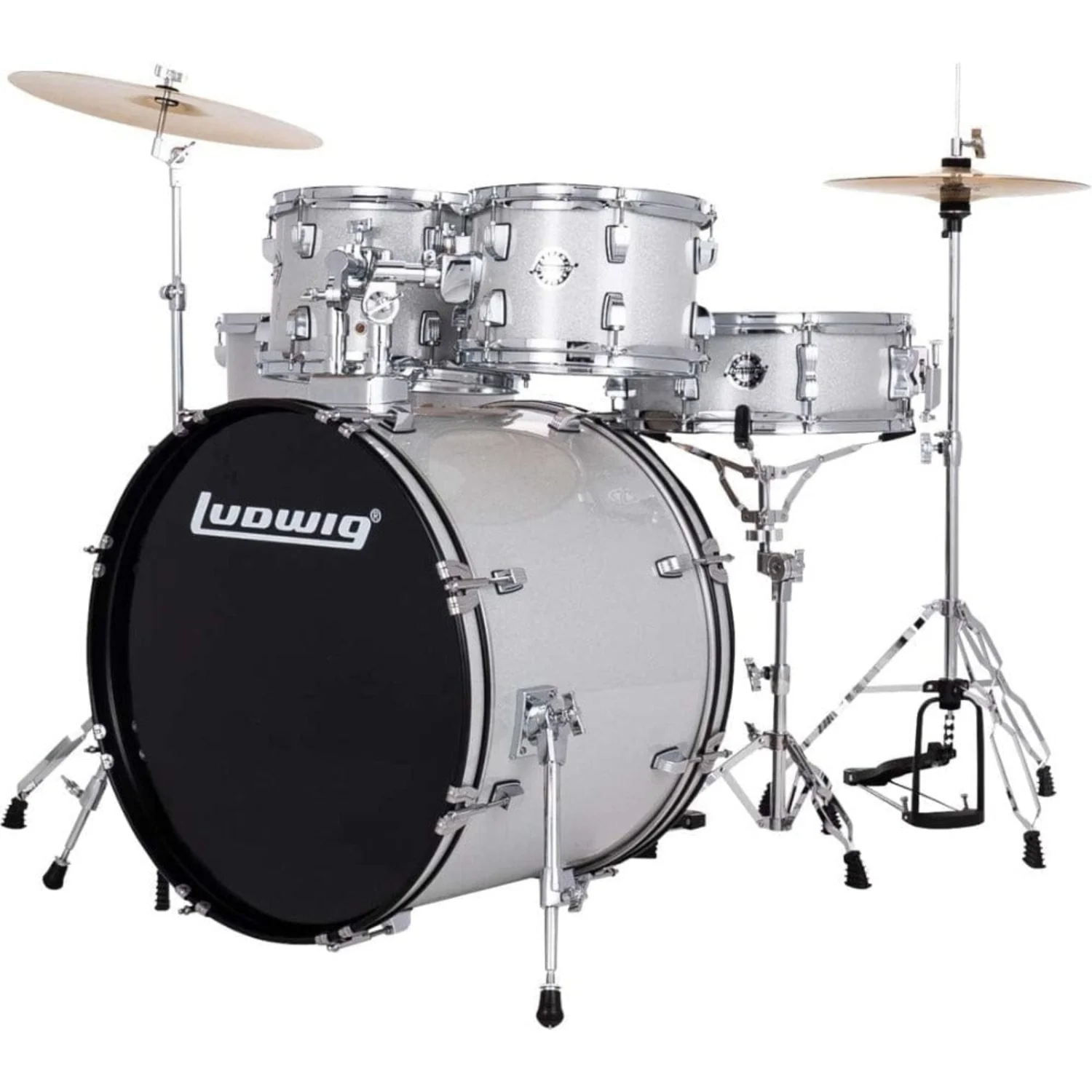 Ludwig Accent Drive 5 Piece Acoustic Drum Kit with Hardware, Cymbals & Drum Throne - Image 28