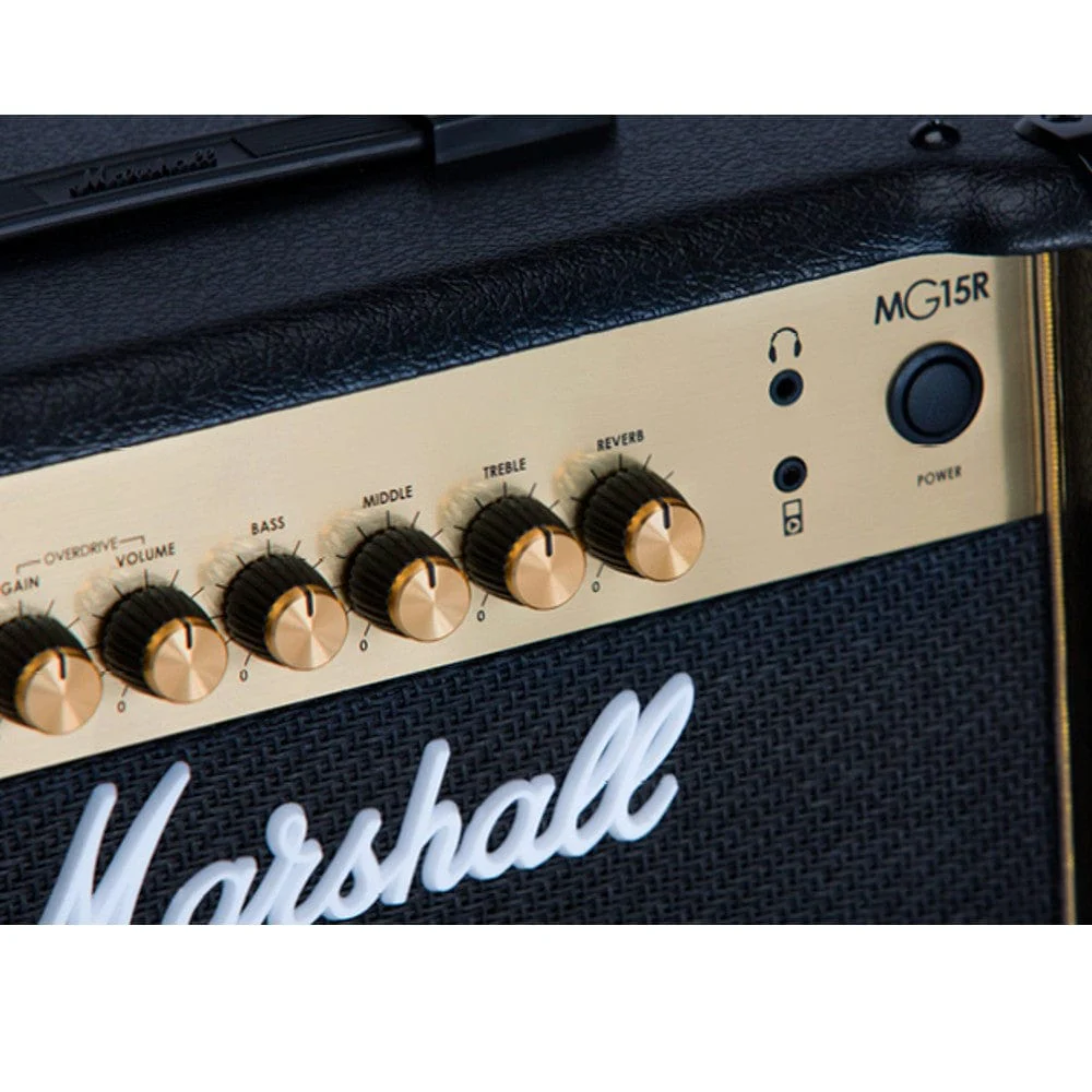 Marshall MG-15GR Gold Series 15-Watts Combo Guitar Amplifier with Reverb - Image 4