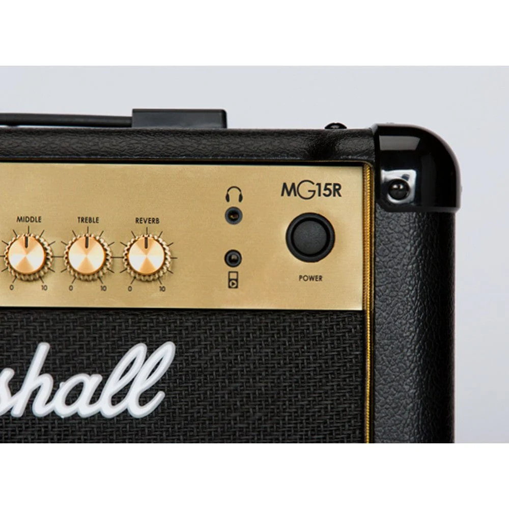 Marshall MG-15GR Gold Series 15-Watts Combo Guitar Amplifier with Reverb - Image 7