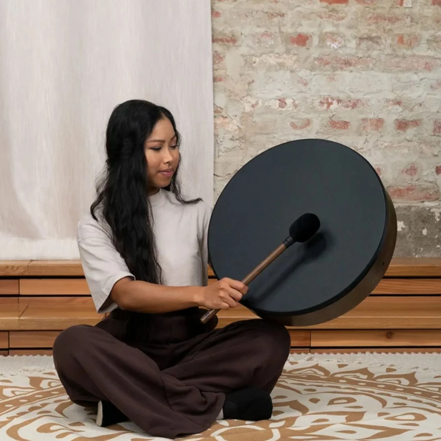 Meinl Sonic Energy BD18WB-NH 18" Bodhran Drum Napa Head - Image 8