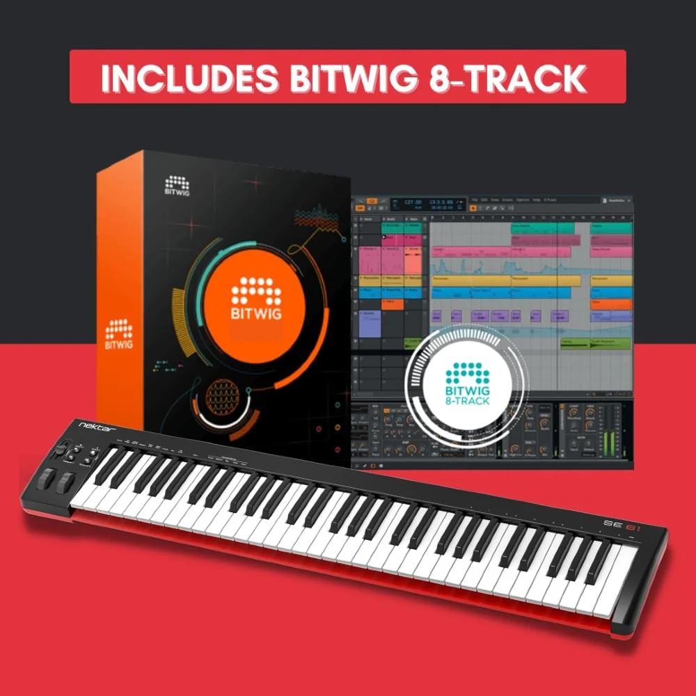 Nektar SE61 61-Key USB MIDI Controller Keyboard - Image 7