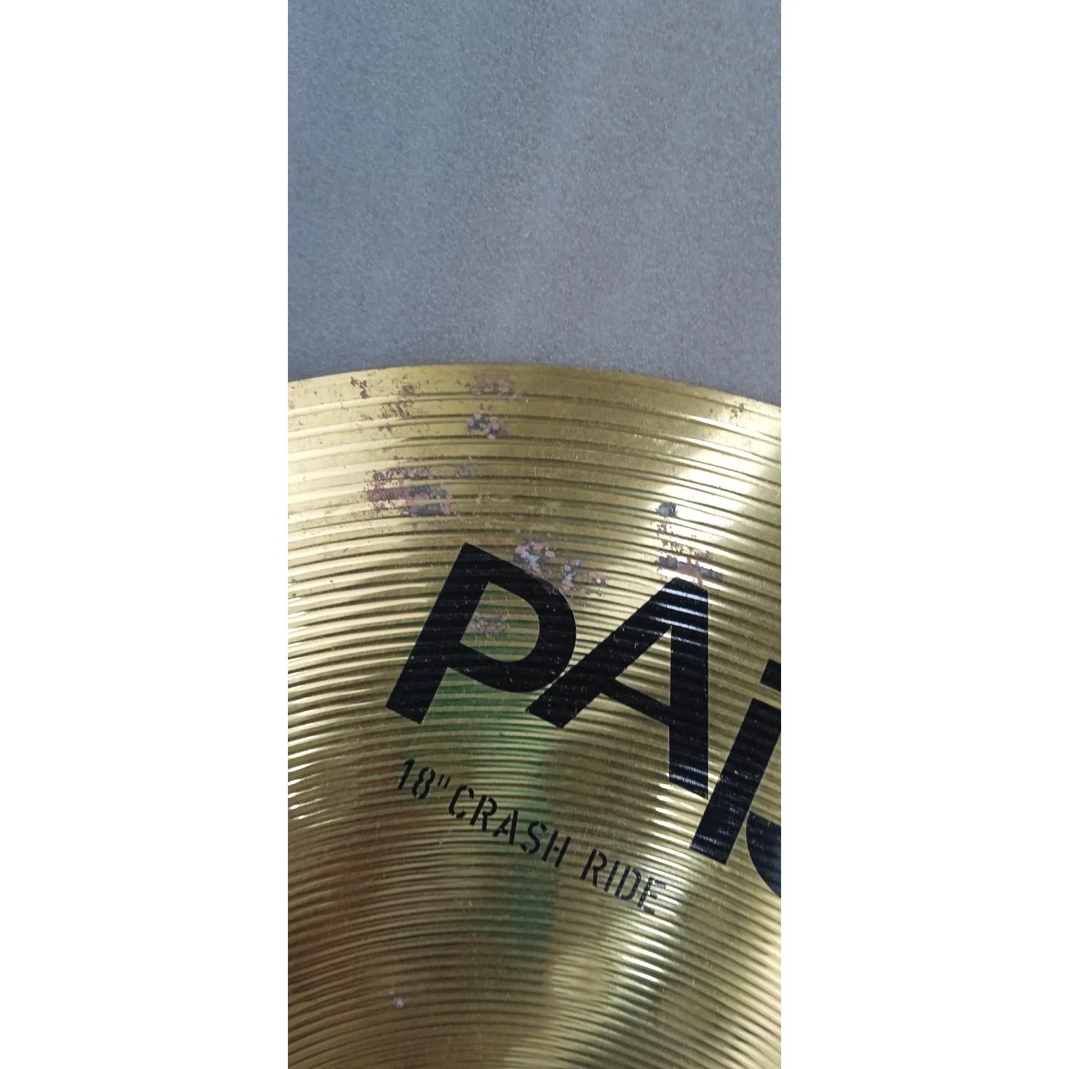 Paiste 101 Series 18" Brass Crash Ride Cymbal - Open Box B Stock - Image 3