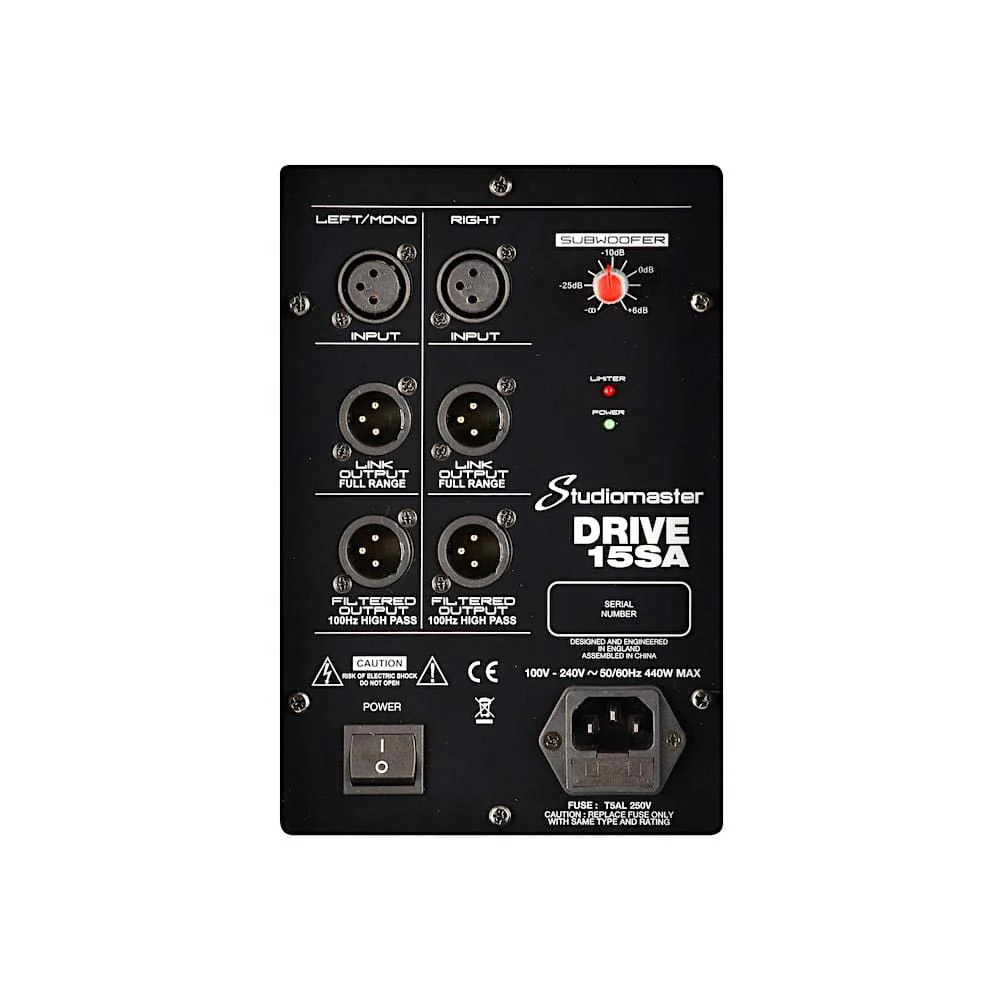Studiomaster Drive 15 SA Active Subwoofer Cabinet - Image 3