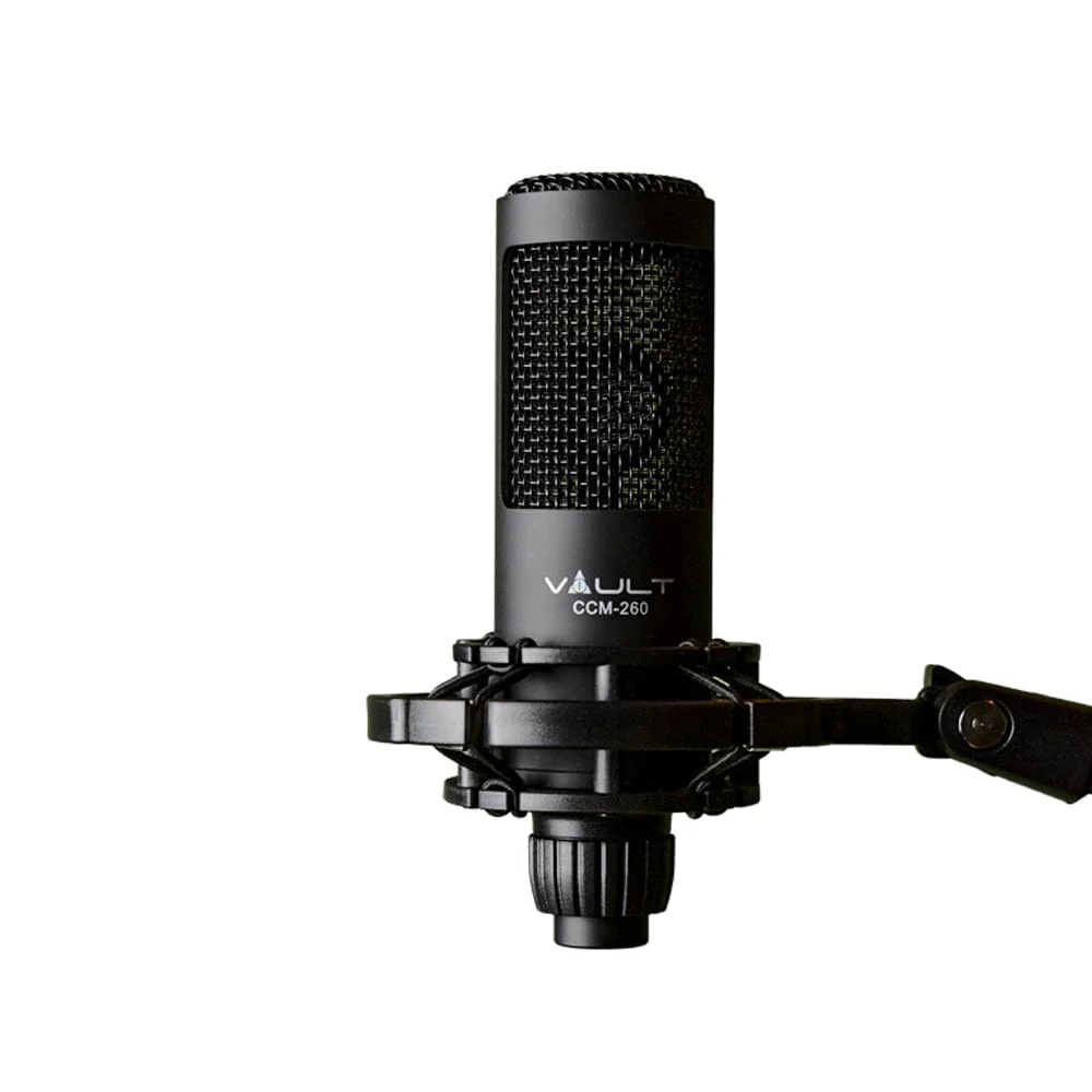 Vault CCM-260 Condenser Cardioid Microphone with Shockmount and XLR cable - Open Box - Image 6