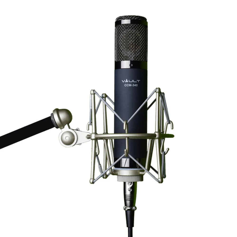 Vault CCM-340 Condenser Cardioid Microphone with Shockmount, XLR cable and Case - Open Box - Image 4