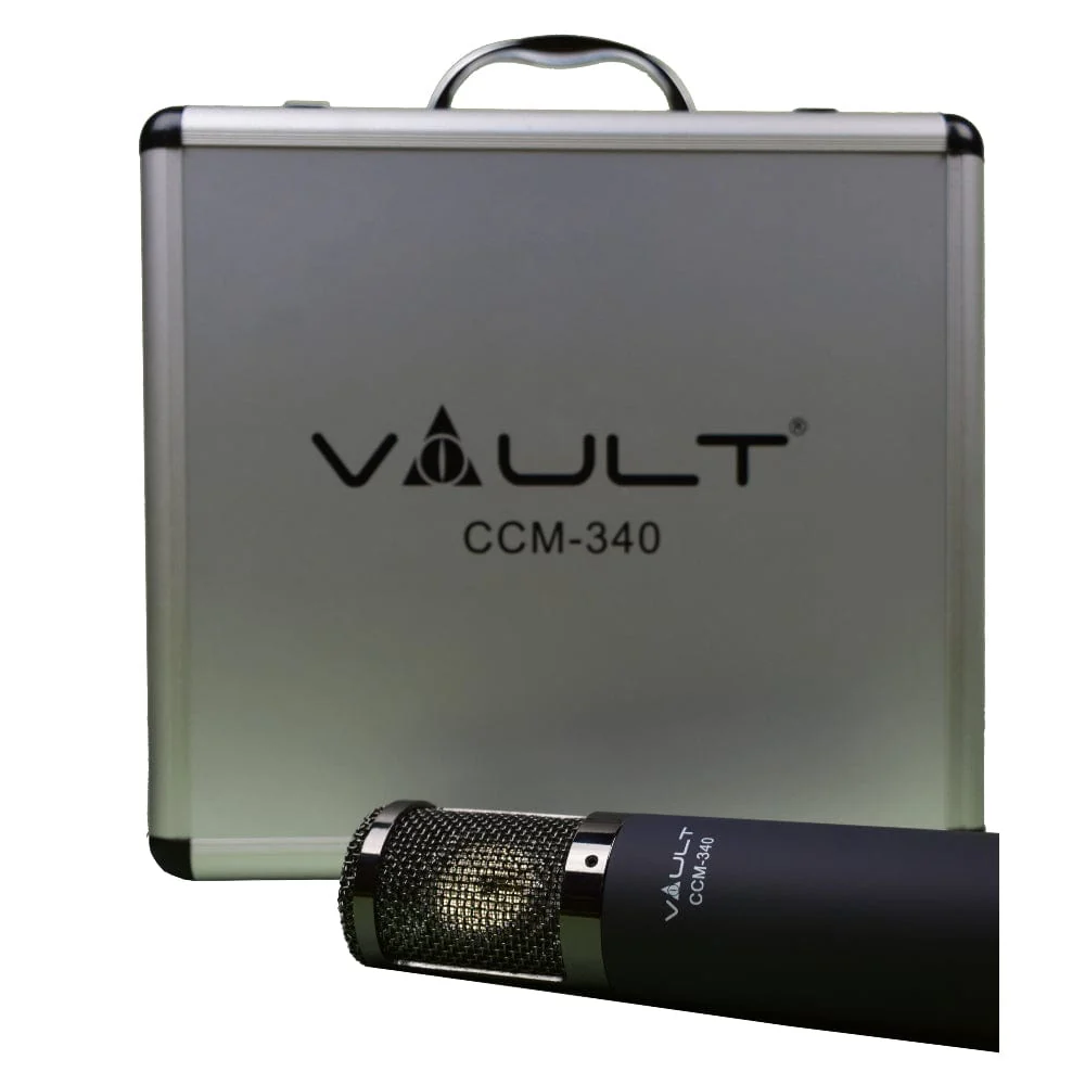 Vault CCM-340 Condenser Cardioid Microphone with Shockmount, XLR cable and Case - Open Box - Image 7