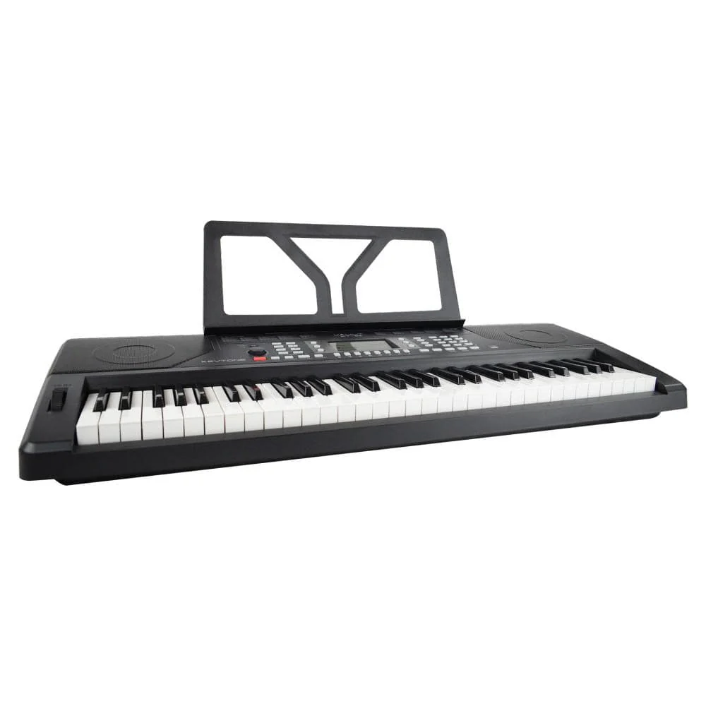 Vault KT-61 Keytone Touch Sensitive 61-Key Keyboard - Black with Vault Buds Duo Dual Driver Earphones - Image 4