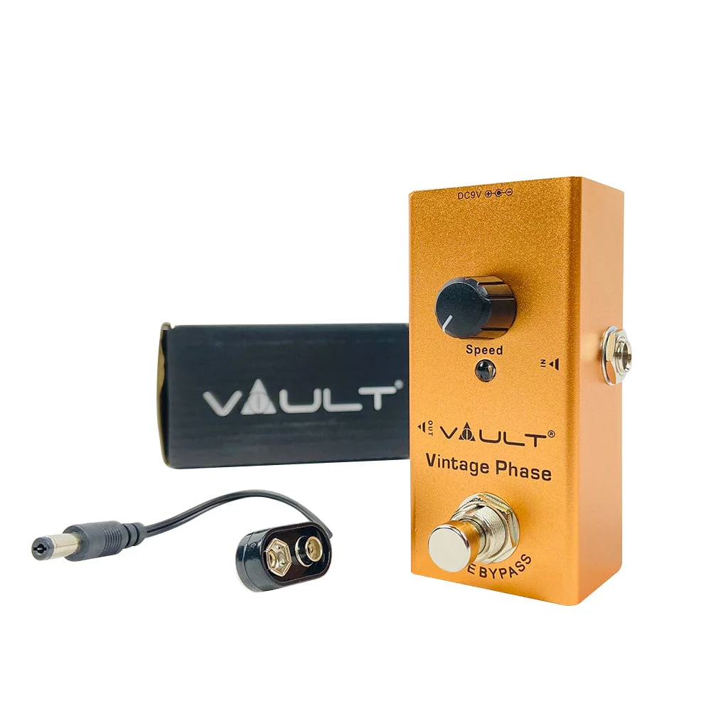 Vault Vintage Phase Effects Pedal With all Metal Body, Small Footprint & 3 Year Warranty - Must Have Accessories - Image 3