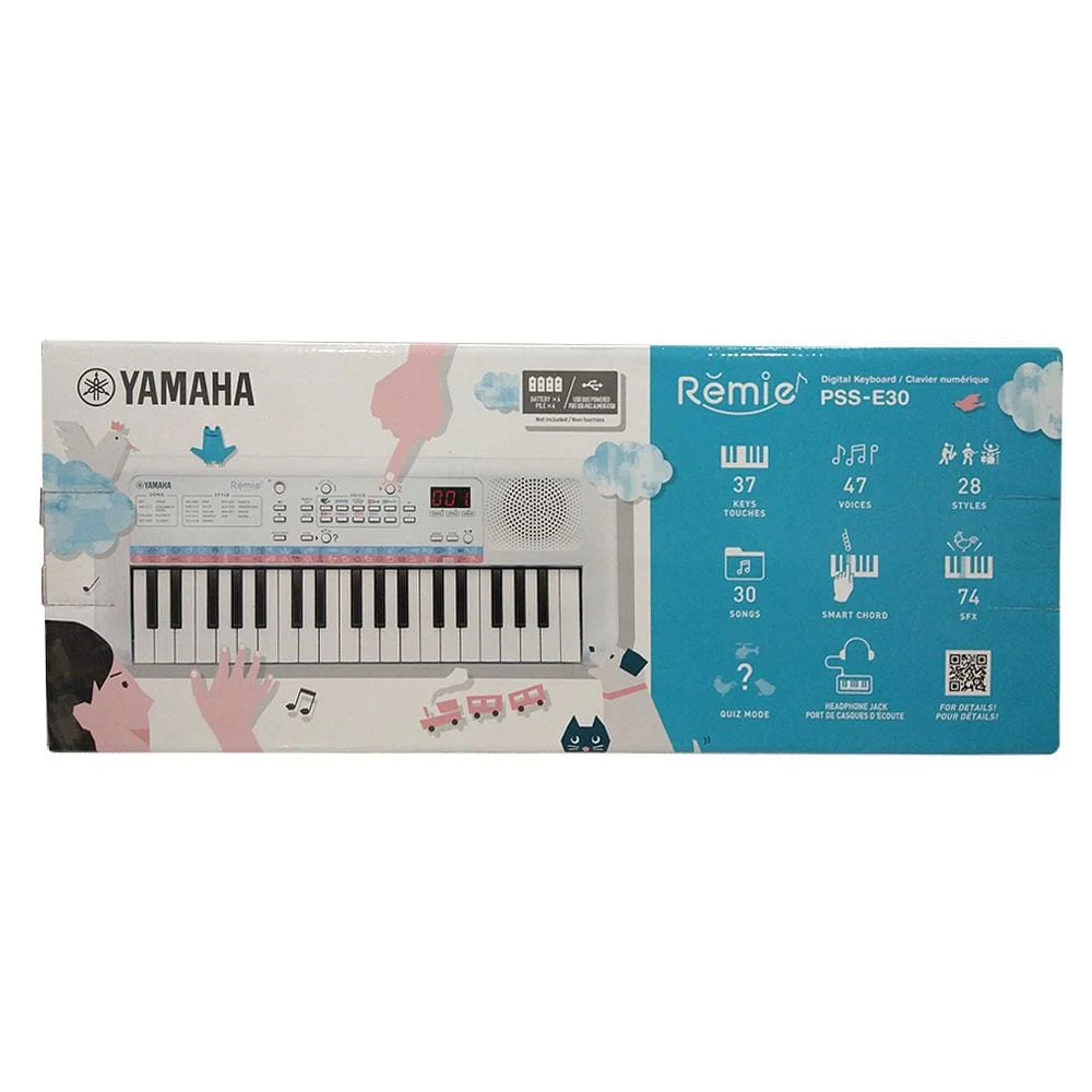 Yamaha Remie PSS E30 Kids Compact 37 Key Portable Keyboard with Gigbag, Colouring Book & Crayons - Image 7